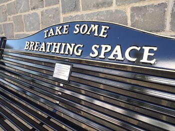 Breathing Space Bench. Borders College